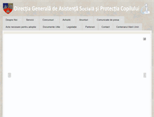 Tablet Screenshot of dgaspc-ct.ro